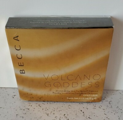 Becca Volcano Goddess Shimmering Skin Perfector in Gold Lava .25 oz New in Box