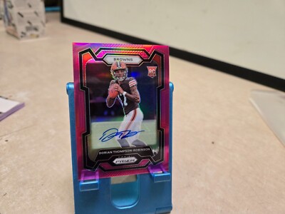 2023 Prizm #322 Dorian Thompson Robinson Pink Prizm Rookie Auto Browns