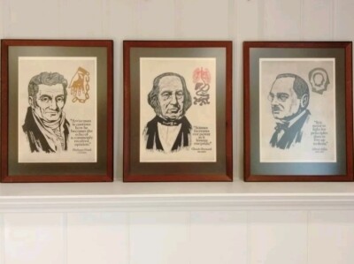 Vintage Medical Art Framed Brooks Numbered Signed