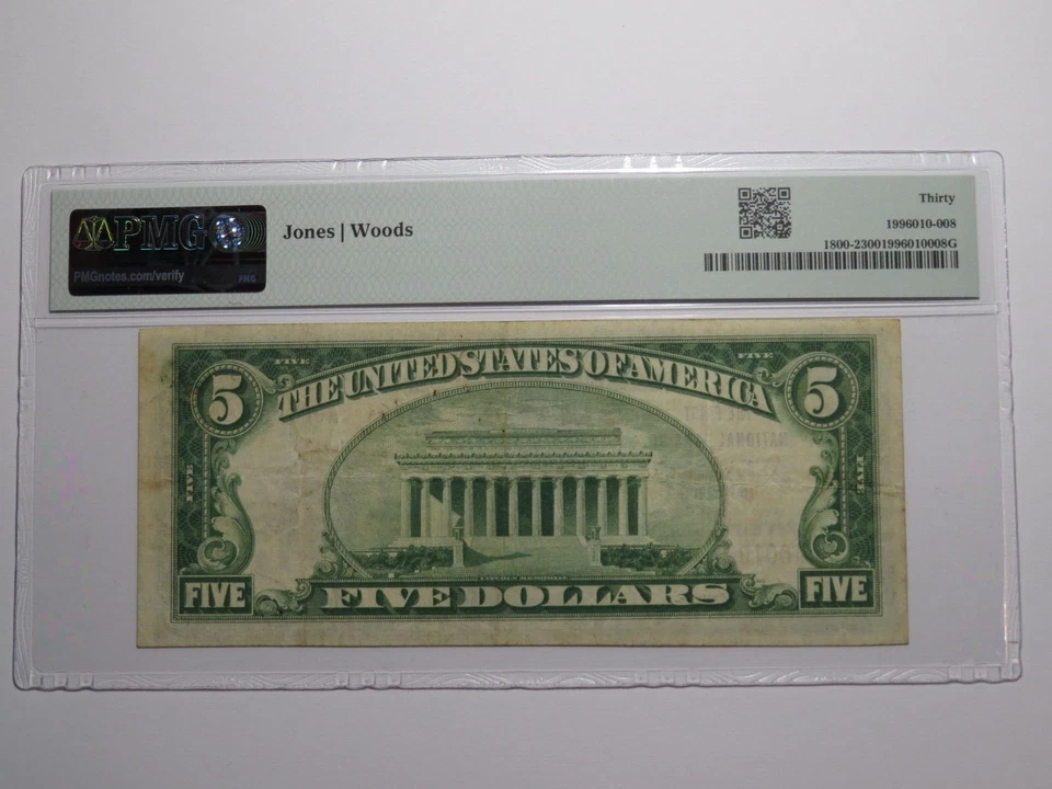 $5 1929 Altamont New York NY National Currency Bank Note Bill Ch. #9866 VF30 - Image 4 of 4