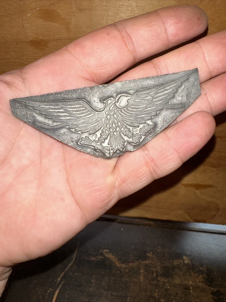 Printing Block Plate ( Majestic Eagle Arrows in Claw ) Needs Wood Block!! - Image 4 of 4