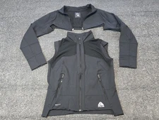 Nike ACG Composite 1.5 Jacket Kids Medium Black Zip Off Sleeves Vest Techwear