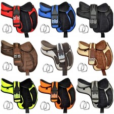 Synthetic Treeless Freemax English Adult Horse Saddle With Stirrup 16",17",18"