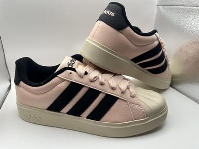 Rare Adidas Streettalk Pink/Black with Shell toe IH6631 9 Women s w/Ribbon Laces
