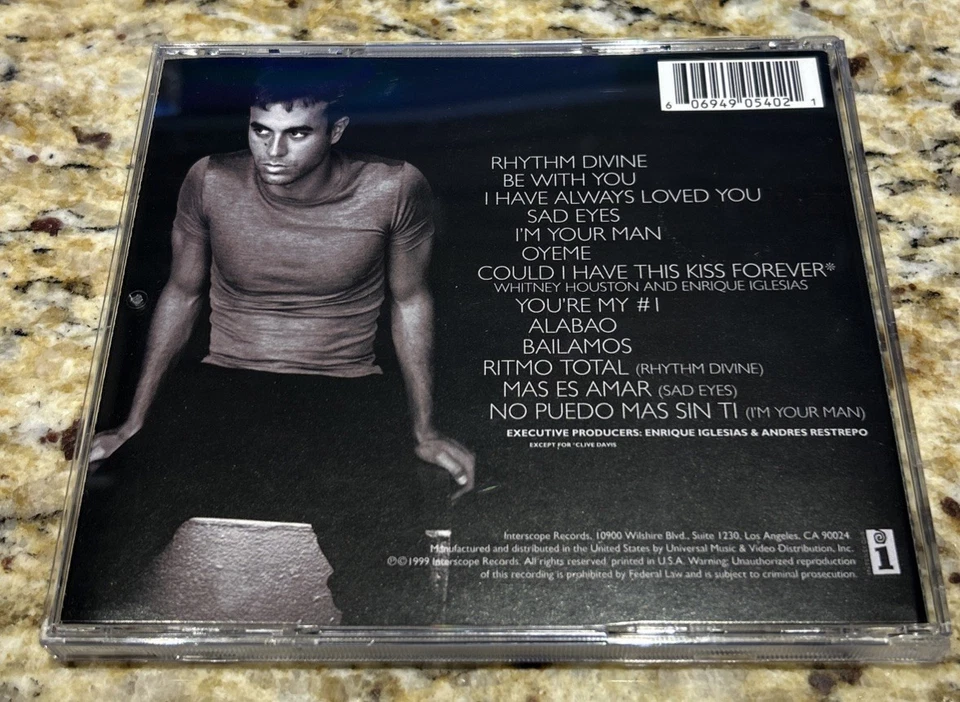 Enrique by Enrique Iglesias (CD, 1999) INTERSCOPE Foto 4 de 4