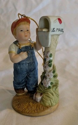 Little Slugger Country Store Little Farmers Mailbox Figurine 1983 Ornament