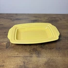 Homer Laughlin Harlequin Fiesta Riviera Yellow Covered Butter Dish 1/2 LB NO LID