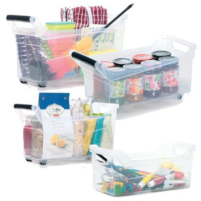 Aufbewahrungsboxen stapelbar Kunststoff Organizer Kleiderschrank Küche Garage 3 Größen