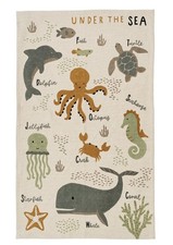 Under The Sea Kids Rug - Indaba Nursery Home Decor Ocean Fun Learning 2.5 X 4  