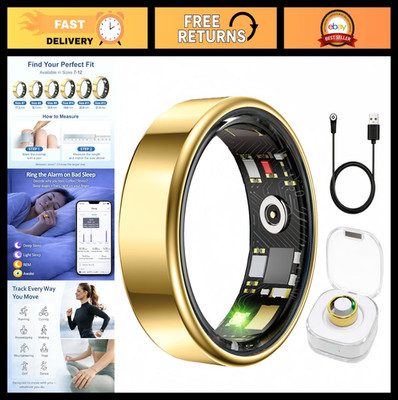 Health & Fitness Smart Ring Tracker for Men & Women, Heart Rate, SPO , Sleep Mon