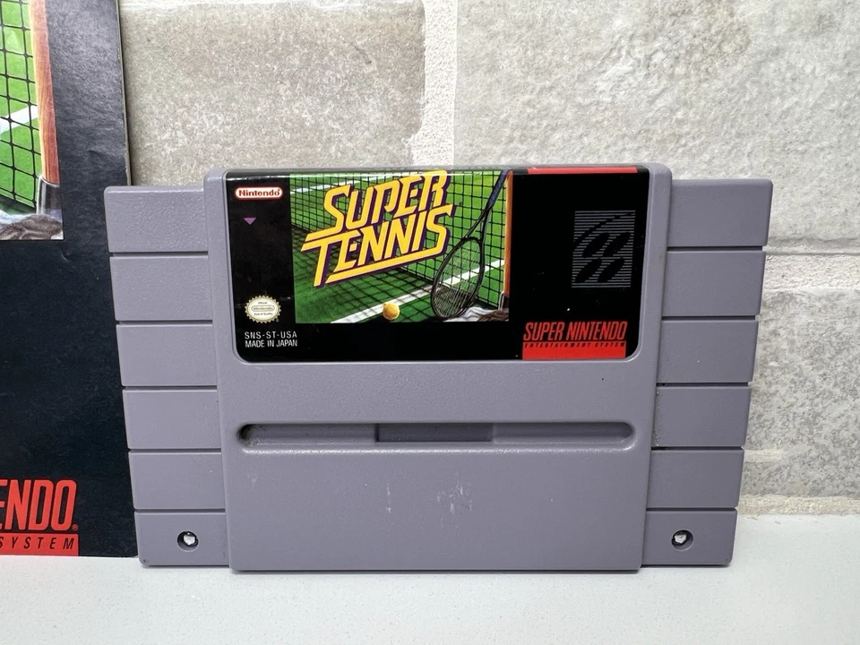 Super Tennis - Super Nintendo Entertainment System - SNES Cartridge & Manual - Image 2 of 4