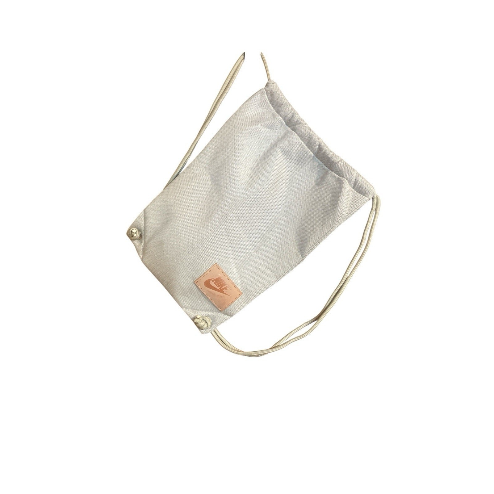 Nike Metallic Silver Mesh Drawstring Backpack Bag… - image 4