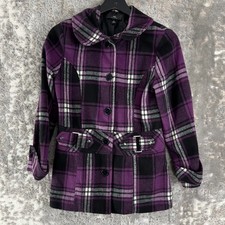 Iz Amy Byer Girls Size L 14 Plaid Wool Blend ...