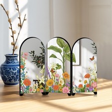 Chinese Style Acrylic Mirror Screen for MINI Room Divider and Desk Decoration