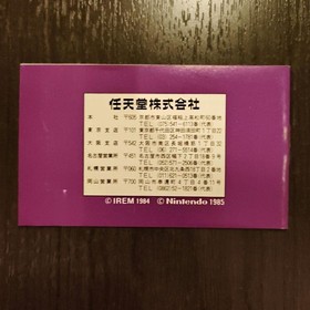 Spartan X Kung-Fu Master Famicom NES Japan Import Irem with Box and Manual