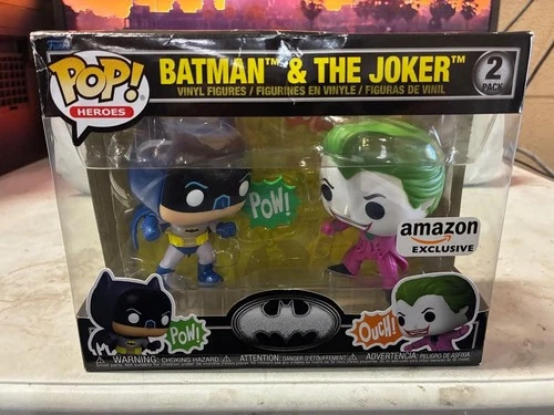 NEW Funko Pop Batman vs The Joker 2-Pack (Amazon Exclusive)( Box Damage See Pics