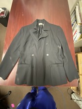 Ann Taylor Loft Women's Blazer Black Size 4 Petite Jacket Excellent