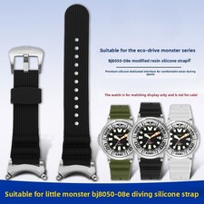 For Citizen Promaster Tough BJ8050-08E High-end Silicone Watch Band Strap 22mm