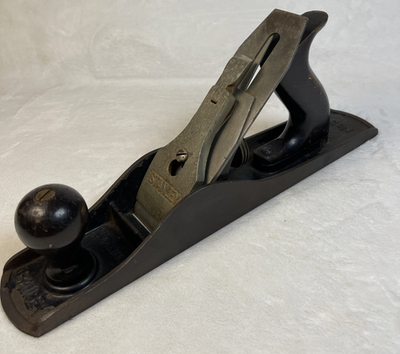 #ad Vintage Stanley Bailey No. 5 Wood Plane Wood Handles Smooth Bottom USA $129.99