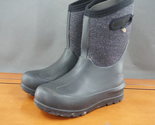 Bogs Neo-Classic Boots Youth Size 4 Black Waterproof Insulated Snow Winter