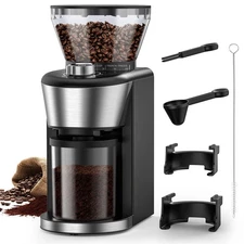 Electactic Automatic Coffee Grinder, Electric Burr One-Touch Grinder, 35 Grind
