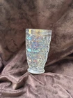 Federal Glass Yorktown Iridescent Thumbprint Tumbler 10oz MCM Vintage