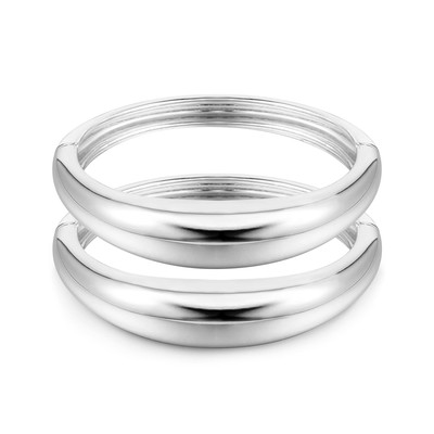 Silber Manschette Armreif Armbänder für Damen Set Grob Trendy Gold Armband Minimalis