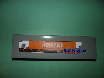 LS MODELS HOLLAND SNCB 32132 Container Car NEW and RARE