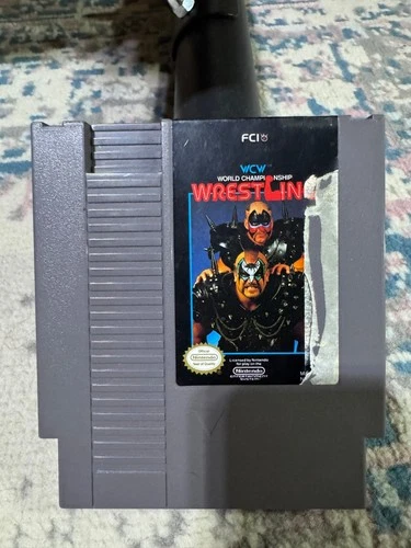 WCW World Championship Wrestling (NES, 1990) - Authentic - Cart Only