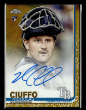 Nick Ciuffo 2019 Topps Chrome Gold Refractor RC Auto 35/50