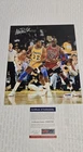 MAGIC JOHNSON SIGNED 8X10 PHOTO WITH MICHAEL JORDAN - PSA/DNA Certified