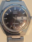 New ListingVintage Timex Electric Dyna-beat Wristwatch Day/Date-Original Metal Band- PARTS