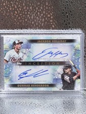 2024 Topps Inception DA-HH Gunnar Henderson Jackson Holliday Auto /25