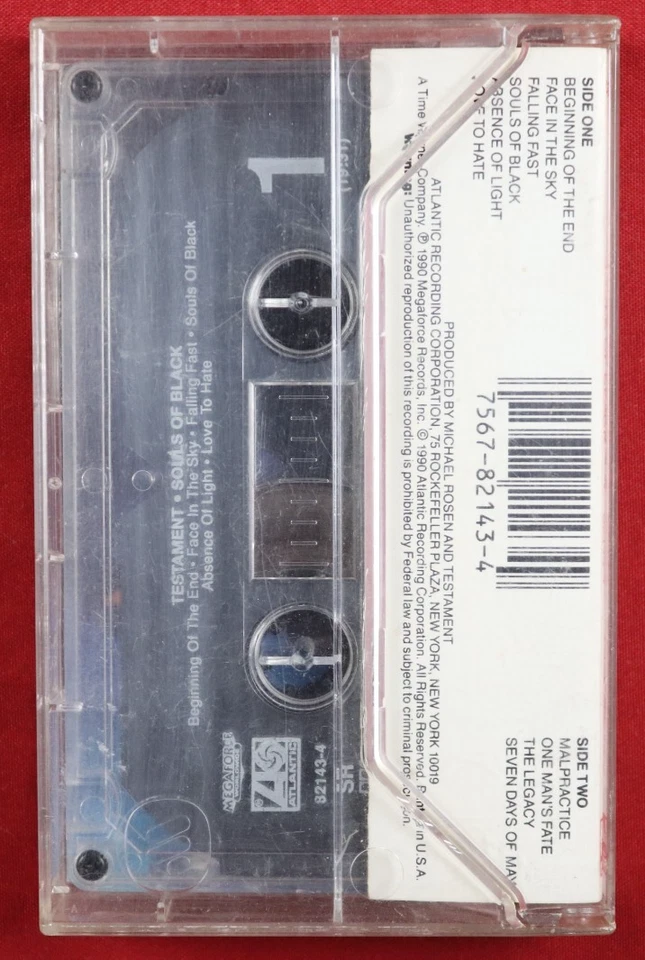 Souls of Black by Testament (Cassette, 1990, Megaforce Records) - Good Foto 3 de 4