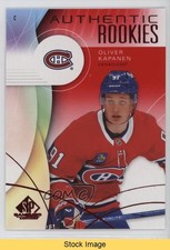 2024 Upper Deck SP Game Used Authentic Rookies Red Oliver Kapanen #253 READ 1bi3