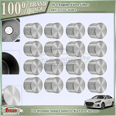 NEW 16Pcs Engine Valve Lifter For Hyundai Sonata Santa Fe Kia Forte 222262G001