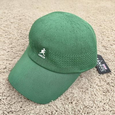 Kangol Hat Tropic Ventair Spacecap Turf Green Size S Unisex Baseball Cap NWT