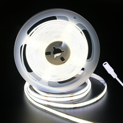 LED Strip Lights 24V COB LED Daylight White 6000K Super Bright LED16.4ft Dotl...