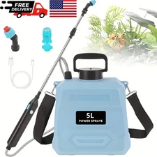 Battery Powered Garden Sprayer 1.35 Gallon Electric Sprayer Rechargeable Handle