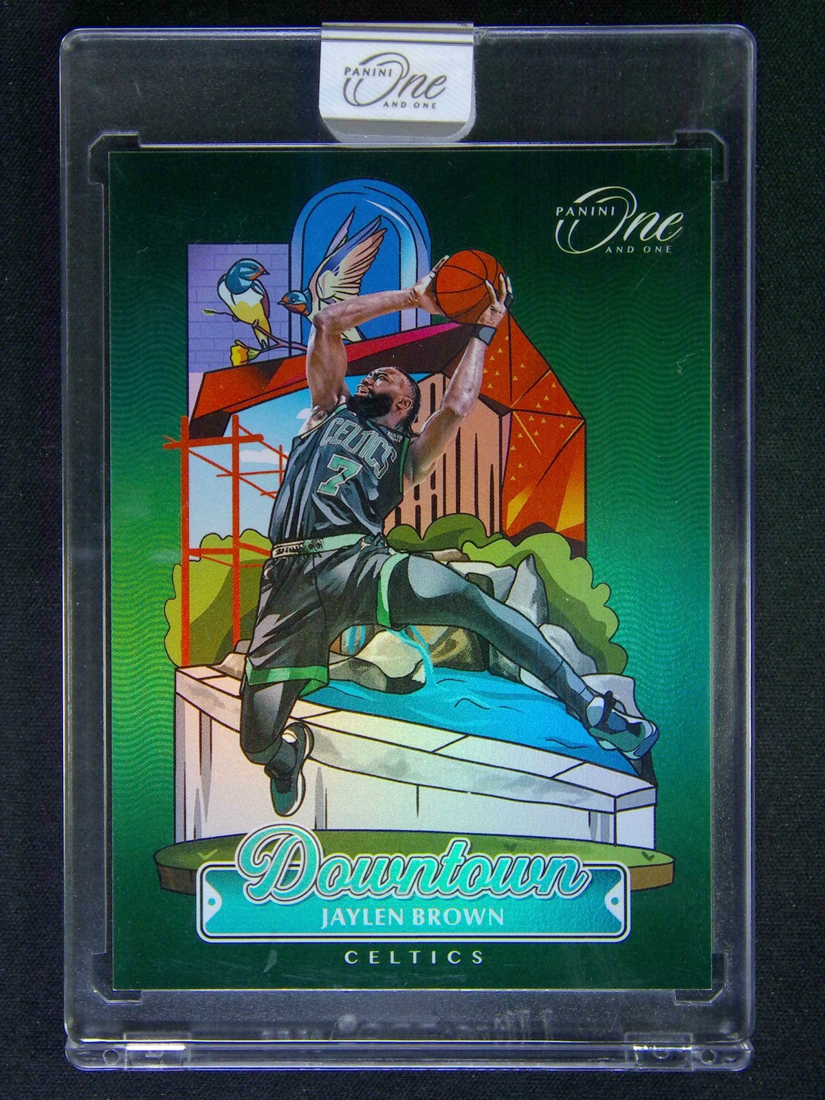 2024-25 Panini One And One Jaylen Brown #15 Downtown Case Hit SSP