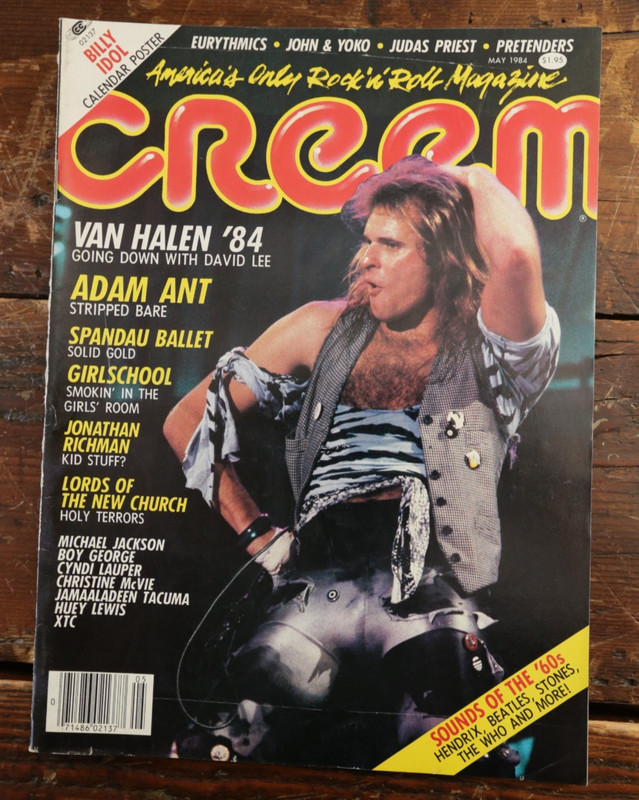 CREEM MAGAZINE Vol 15 No 12 May 1984 VAN HALEN David lee Roth ADAM ANT