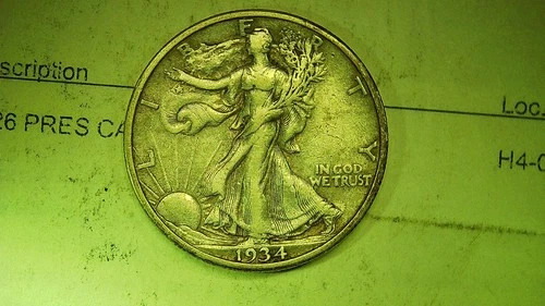 1934-S Walking Liberty Half Dollar, XF Better Date San Francisco Issue