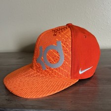 Nike True KD Kevin Durant SnapBack Hat Cap Youth Adjustable OS Neon Orange