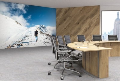 3D Schnee Berg C636 Tapete Wandbild Fototapete Abnehmbarer Amy