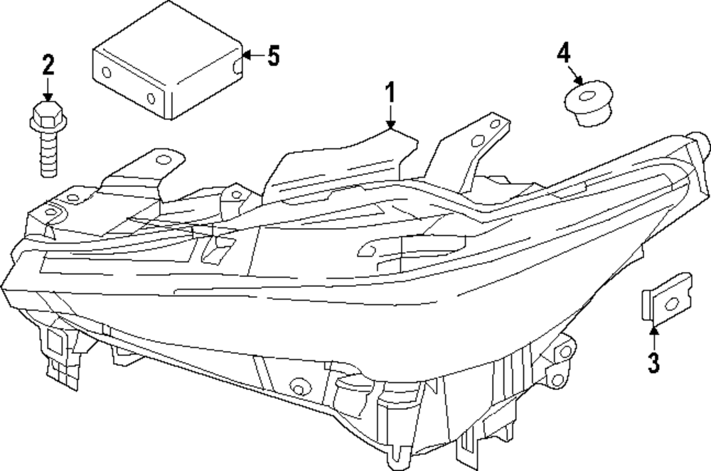 Genuine Mazda Headlamp Assembly KPF1-51-041D Left or Right Side OEM Quality