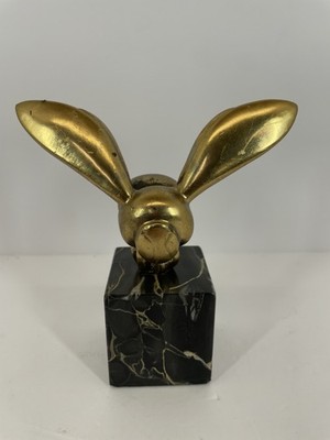 Vintage G. Lachaise Bee Sculpture Alva Museum Replicas Brass Marble Base