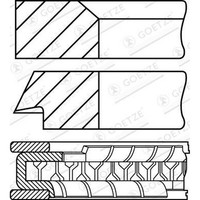 Goetze Engine 08-424800-40 Kolbenringsatz