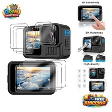 Complete 9-Piece Protection Kit with Tempered Glass for Go Pro Hero 13 Black