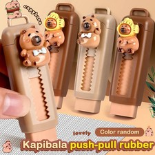 Kawaii Push Pull Capybara Radiergummi Gummi Schulbedarf Geschenk
