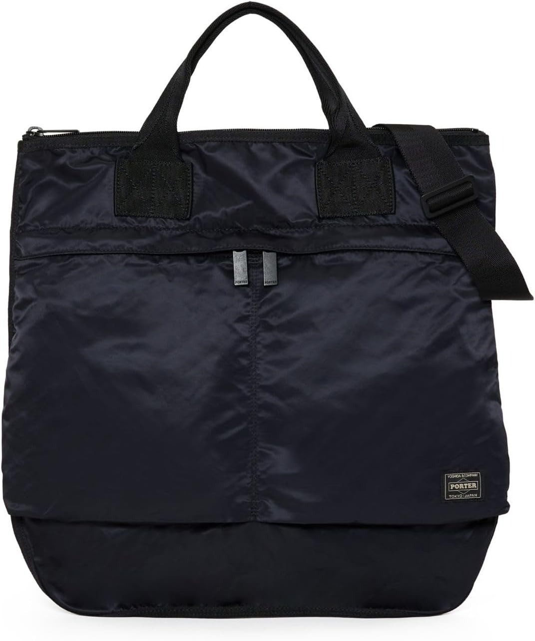 PORTER FRAME 2Way Helmet Bag 690-17846 Black Nylon Japan Tote
